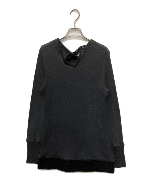 UNDERCOVER（アンダーカバー）UNDERCOVER (アンダーカバー) Arts&Crafts期アーカイブ裾リブスウェット グレー サイズ:2の古着・服飾アイテム