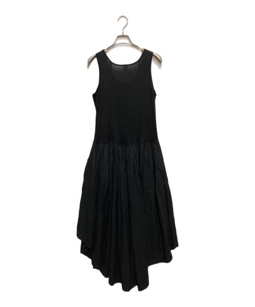 BOWTE（バウト）BOWTE (バウト) SUPIMA COTTON JERSEY COMBINATION APPLE DRESS ブラック サイズ:freeの古着・服飾アイテム
