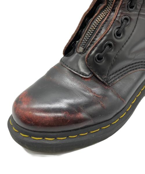 Dr.Martens（ドクターマーチン）Dr.Martens (ドクターマーチン) 1460 PASCAl FRNT ZIP レッド サイズ:37の古着・服飾アイテム