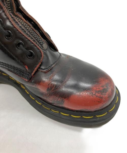 Dr.Martens（ドクターマーチン）Dr.Martens (ドクターマーチン) 1460 PASCAl FRNT ZIP レッド サイズ:37の古着・服飾アイテム