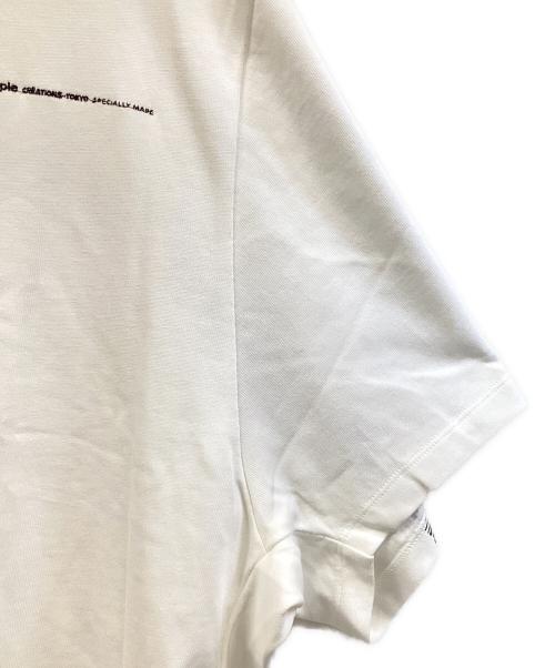 beautiful people（ビューティフルピープル）beautiful people (ビューティフルピープル) suvin compact jersey many little people T ホワイト サイズ:40の古着・服飾アイテム