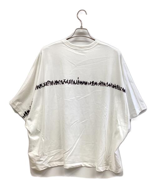 beautiful people（ビューティフルピープル）beautiful people (ビューティフルピープル) suvin compact jersey many little people T ホワイト サイズ:40の古着・服飾アイテム