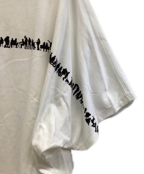 beautiful people（ビューティフルピープル）beautiful people (ビューティフルピープル) suvin compact jersey many little people T ホワイト サイズ:40の古着・服飾アイテム
