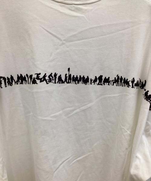 beautiful people（ビューティフルピープル）beautiful people (ビューティフルピープル) suvin compact jersey many little people T ホワイト サイズ:40の古着・服飾アイテム