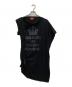 Vivienne Westwood RED LABEL（ヴィヴィアンウエストウッドレッドレーベル）の古着「サイドギャザーカットソー」｜ブラック