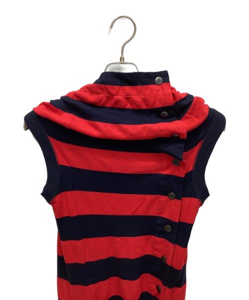 Vivienne Westwood RED LABEL（ヴィヴィアンウエストウッドレッドレーベル）Vivienne Westwood RED LABEL (ヴィヴィアンウエストウッドレッドレーベル) ノースリーブワンピース レッド サイズ:2の古着・服飾アイテム
