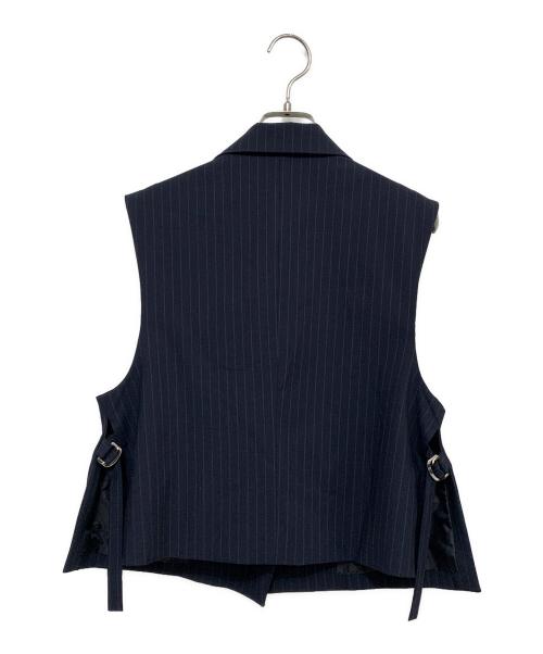 LOVELESS（ラブレス）LOVELESS (ラブレス) ポプリンショートジレ ネイビー サイズ:36の古着・服飾アイテム