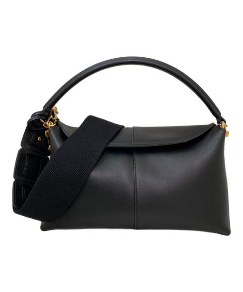 TOD'S（トッズ）TOD'S (トッズ) Tタイムレス メッセンジャーバッグ スモール ブラックの古着・服飾アイテム