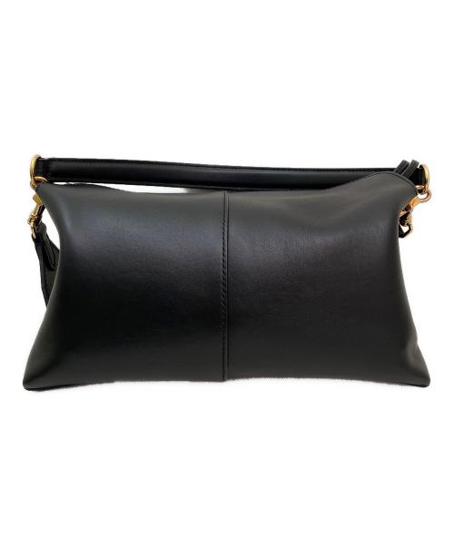 TOD'S（トッズ）TOD'S (トッズ) Tタイムレス メッセンジャーバッグ スモール ブラックの古着・服飾アイテム
