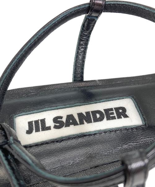 JIL SANDER（ジルサンダー）JIL SANDER (ジルサンダー) Cage フラットサンダル ブラック サイズ:36の古着・服飾アイテム