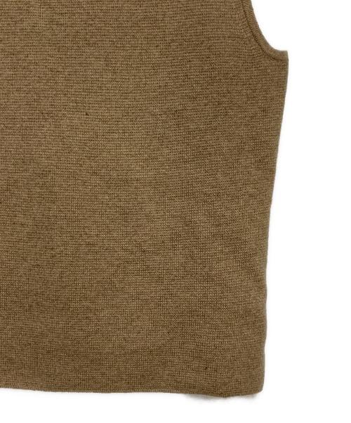 MaxMara（マックスマーラ）MaxMara (マックスマーラ) ウールカシミヤノースリーブニット ベージュ サイズ:Mの古着・服飾アイテム