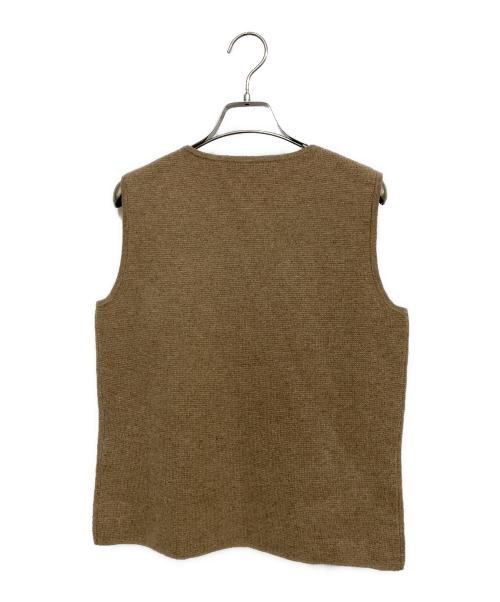 MaxMara（マックスマーラ）MaxMara (マックスマーラ) ウールカシミヤノースリーブニット ベージュ サイズ:Mの古着・服飾アイテム