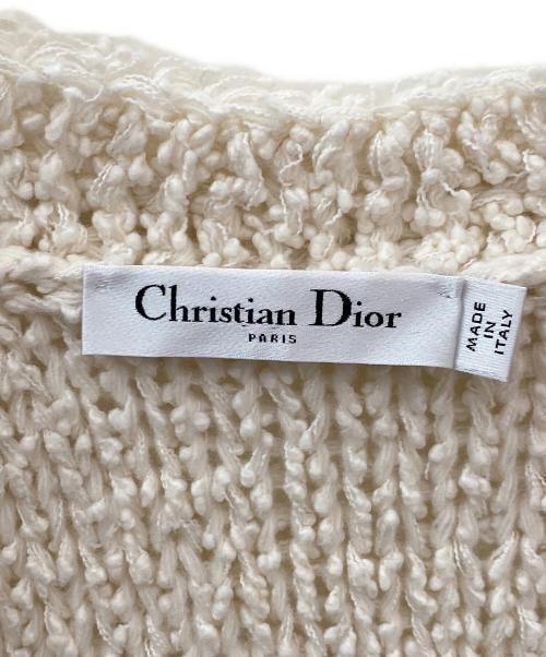 Christian Dior（クリスチャン ディオール）Christian Dior (クリスチャン ディオール) ニットベスト アイボリー サイズ:38の古着・服飾アイテム