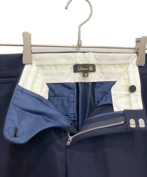 DRAWER（ドゥロワー）DRAWER (ドゥロワー) フランネルスリムパンツ ネイビー サイズ:40の古着・服飾アイテム