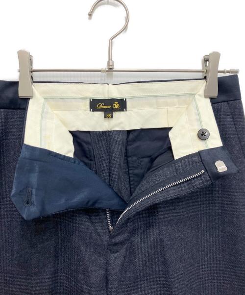 DRAWER（ドゥロワー）DRAWER (ドゥロワー) テーパードパンツ ネイビー サイズ:38の古着・服飾アイテム