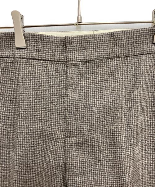 DRAWER（ドゥロワー）DRAWER (ドゥロワー) チェックスリムパンツ ベージュ サイズ:40の古着・服飾アイテム
