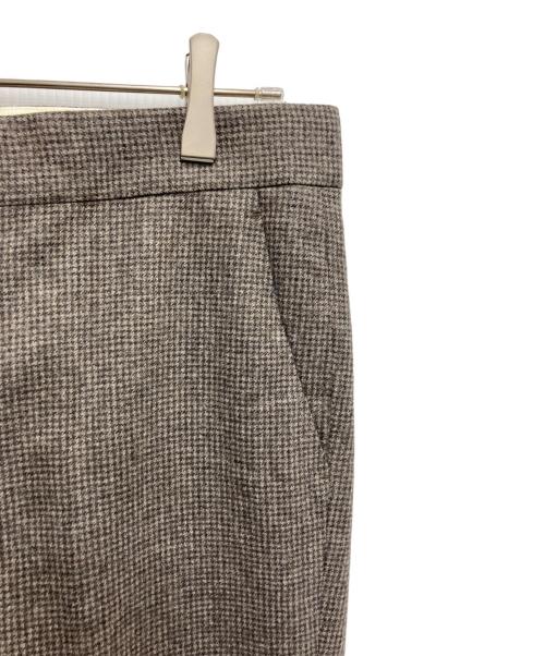 DRAWER（ドゥロワー）DRAWER (ドゥロワー) チェックスリムパンツ ベージュ サイズ:40の古着・服飾アイテム