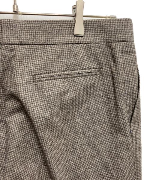 DRAWER（ドゥロワー）DRAWER (ドゥロワー) チェックスリムパンツ ベージュ サイズ:40の古着・服飾アイテム