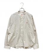 DANTON×SLOBE IENAダントン×スローブ イエナ）の古着「BAND COLLAR SHIRT」｜ベージュ