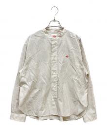 DANTON×SLOBE IENA（ダントン×スローブ イエナ）の古着「BAND COLLAR SHIRT」｜ベージュ