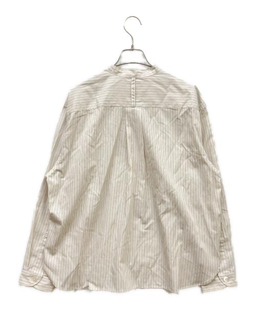 DANTON（ダントン）DANTON (ダントン) SLOBE IENA (スローブ イエナ) BAND COLLAR SHIRT ベージュ サイズ:38の古着・服飾アイテム