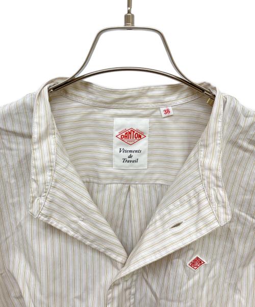 DANTON（ダントン）DANTON (ダントン) SLOBE IENA (スローブ イエナ) BAND COLLAR SHIRT ベージュ サイズ:38の古着・服飾アイテム