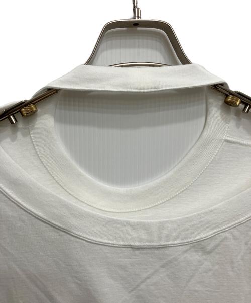 INSCRIRE（アンスクリア）INSCRIRE (アンスクリア) Raffy Gauze 2-Way Tシャツ ホワイト サイズ:Sの古着・服飾アイテム