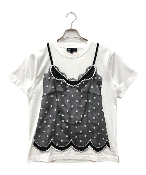 MARC JACOBS（マークジェイコブス）MARC JACOBS (マークジェイコブス) トロンプルイユキャミTシャツ ホワイト サイズ:XSの古着・服飾アイテム