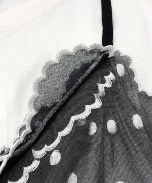 MARC JACOBS（マークジェイコブス）MARC JACOBS (マークジェイコブス) トロンプルイユキャミTシャツ ホワイト サイズ:XSの古着・服飾アイテム