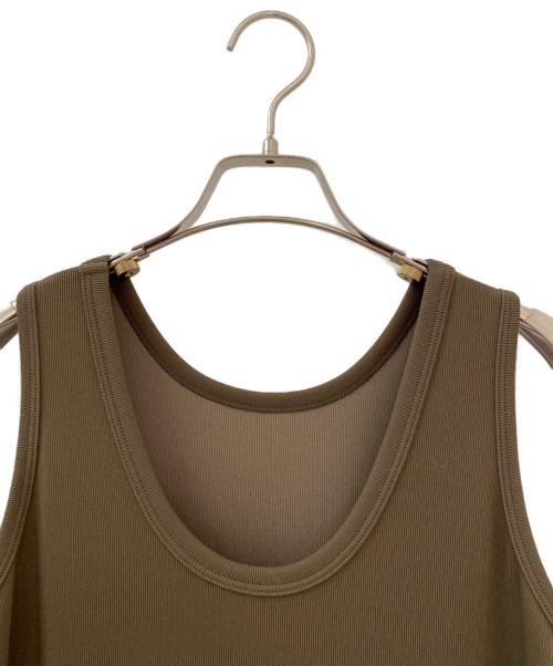 Plage（プラージュ）Plage (プラージュ) リブタンクワンピース ベージュ サイズ:36の古着・服飾アイテム