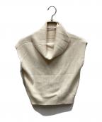 HER LIP TOハーリップトゥ）の古着「Drape Neck Sleeveless Knit」｜アイボリー