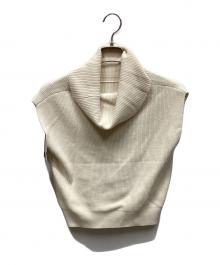 HER LIP TO（ハーリップトゥ）の古着「Drape Neck Sleeveless Knit」｜アイボリー