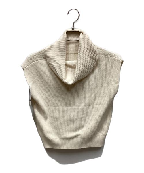 HER LIP TO（ハーリップトゥ）HER LIP TO (ハーリップトゥ) Drape Neck Sleeveless Knit アイボリー サイズ:Ｆ 未使用品の古着・服飾アイテム