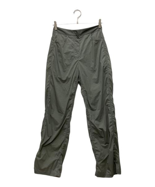 AMOMENTO（アモーメント）AMOMENTO (アモーメント) シアーストレートパンツ グレーの古着・服飾アイテム