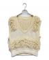 LEINWANDE（ラインヴァンド）の古着「Tweed Fringe Top」｜ベージュ