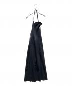 LE CIEL BLEUルシェルブルー）の古着「Maxi Apron Dress」｜ブラック