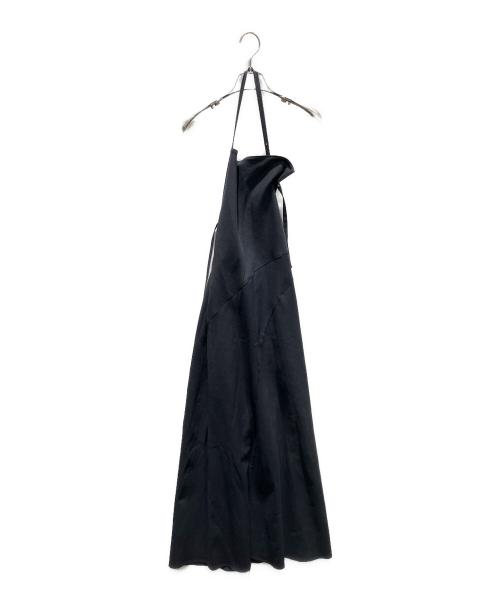 LE CIEL BLEU（ルシェルブルー）LE CIEL BLEU (ルシェルブルー) Maxi Apron Dress ブラック サイズ:36の古着・服飾アイテム