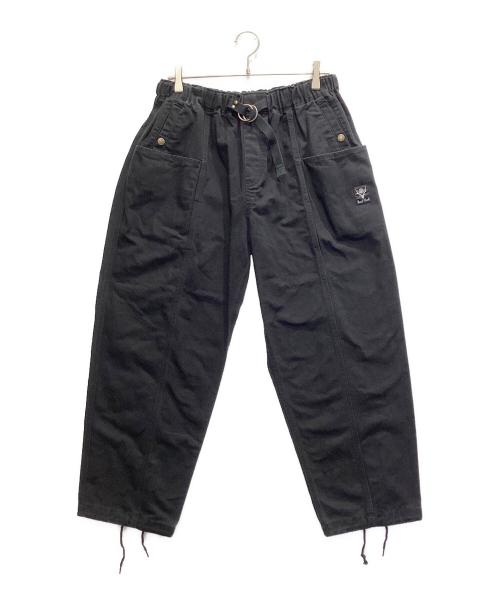 South2 West8（サウスツー ウエストエイト）south2 west8 (サウスツー ウエストエイト) Belted C.S. Pant ブラック サイズ:Mの古着・服飾アイテム