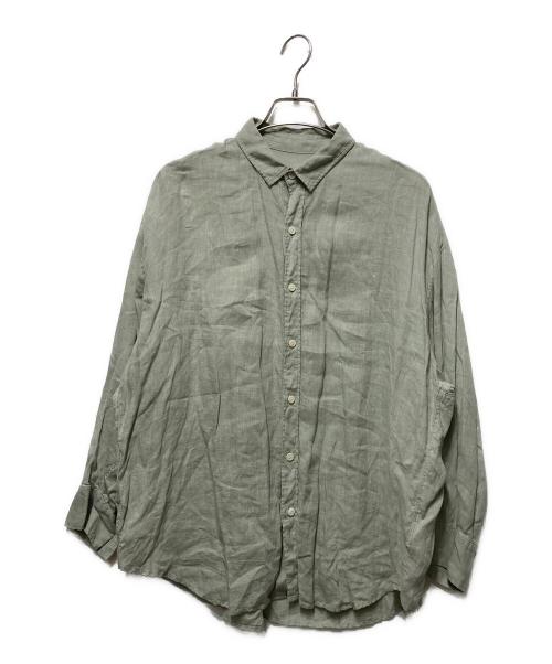 Plage（プラージュ）Plage (プラージュ) リネンボリュームシャツ グリーン サイズ:freeの古着・服飾アイテム
