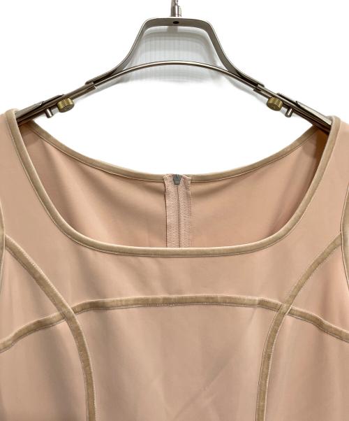 FOXEY NEWYORK（フォクシーニューヨーク）FOXEY NEWYORK (フォクシーニューヨーク) ノースリーブワンピース ピンク サイズ:38の古着・服飾アイテム