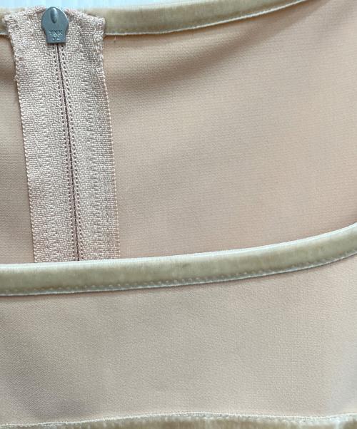 FOXEY NEWYORK（フォクシーニューヨーク）FOXEY NEWYORK (フォクシーニューヨーク) ノースリーブワンピース ピンク サイズ:38の古着・服飾アイテム