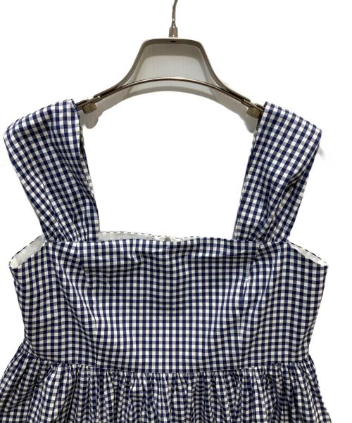 FOXEY NEWYORK（フォクシーニューヨーク）FOXEY NEWYORK (フォクシーニューヨーク) ノースリーブブラウス ネイビー サイズ:38の古着・服飾アイテム