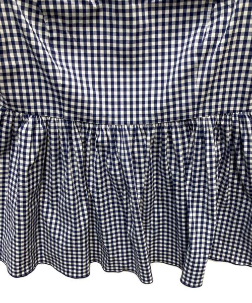 FOXEY NEWYORK（フォクシーニューヨーク）FOXEY NEWYORK (フォクシーニューヨーク) ノースリーブブラウス ネイビー サイズ:38の古着・服飾アイテム