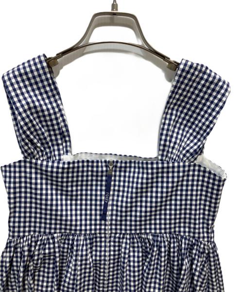 FOXEY NEWYORK（フォクシーニューヨーク）FOXEY NEWYORK (フォクシーニューヨーク) ノースリーブブラウス ネイビー サイズ:38の古着・服飾アイテム