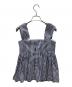 FOXEY NEWYORK (フォクシーニューヨーク) ノースリーブブラウス ネイビー サイズ:38：9000円