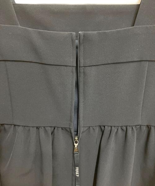 FOXEY NEWYORK（フォクシーニューヨーク）FOXEY NEWYORK (フォクシーニューヨーク) フレアワンピース ブラック サイズ:38の古着・服飾アイテム