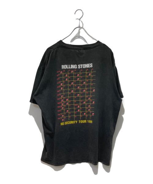 ROLLING STONES（ローリングストーンズ）ROLLING STONES (ローリングストーンズ) ALL SPORT (オールスポーツ) NOSECURITY TOUR 1999 Tee ブラック サイズ:ＸＬの古着・服飾アイテム