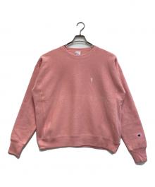 Champion REVERSE WEAVE×RHC Ron Herman（チャンピオン リバース ウィーブ×アールエイチシー ロンハーマン）の古着「別注クルーネックスウェット」｜ピンク