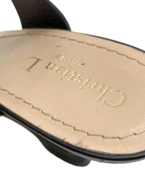 Christian Dior（クリスチャン ディオール）Christian Dior (クリスチャン ディオール) ストラップサンダル ブラック サイズ:38の古着・服飾アイテム