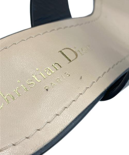 Christian Dior（クリスチャン ディオール）Christian Dior (クリスチャン ディオール) ストラップサンダル ブラック サイズ:38の古着・服飾アイテム